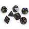 Chessex Lustrous Poly Shadow/Gold (7)