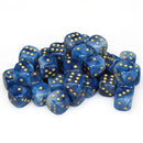 Chessex Phantom 12mm D6 Teal/Gold (36)