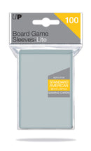 Board Game Sleeves Lite: Standard American Clear