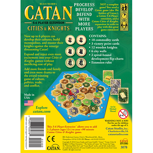 Catan Cities & Knights 5-6 Extension