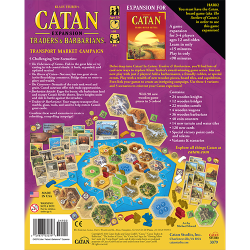 Catan Traders & Barbarians Expansion