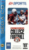 Bill Walsh College Football Sega CD Front Cover Pre-Played
