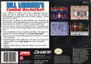 Bill Laimbeer Combat Basketball SNES Back Cover Pre-Played