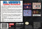 Bill Laimbeer Combat Basketball SNES Back Cover Pre-Played