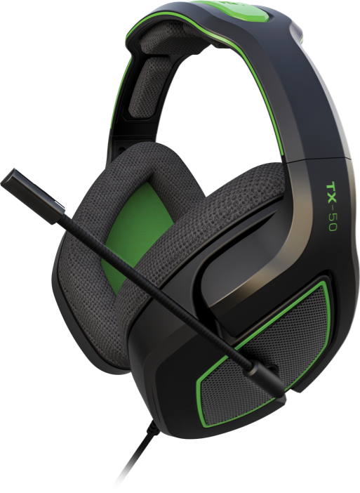TX50 Headset Black with Green Accents - Xbox One