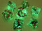 Lab Dice 4 Nebula Polyhedral Copper Matrix/Orange Luminary 7-Die Set
