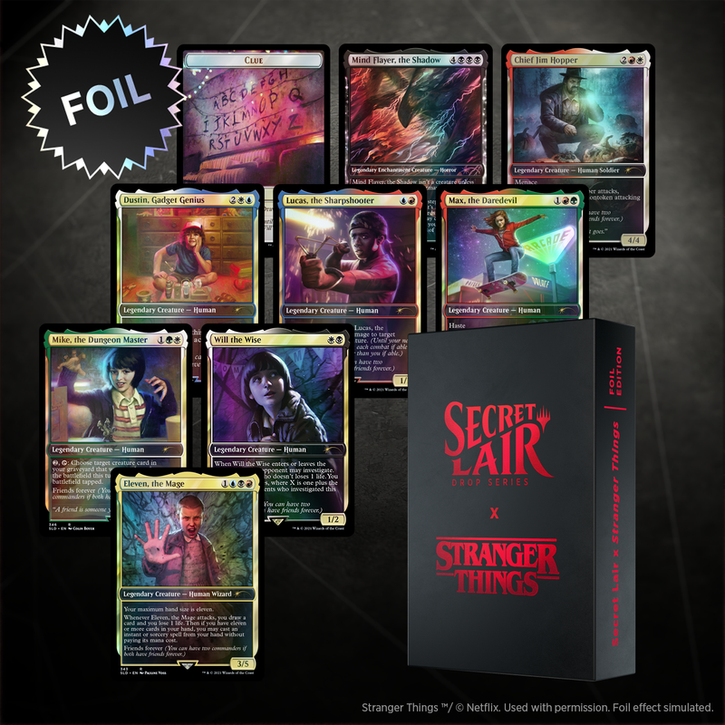 Magic the Gathering Secret Lair x Stranger Things Foil Edition