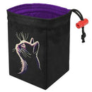 Glow in the Dark Dice Bag - Dark Cat