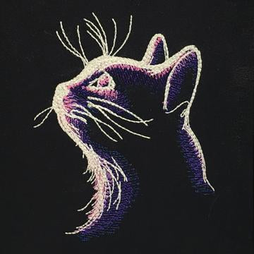 Glow in the Dark Dice Bag - Dark Cat