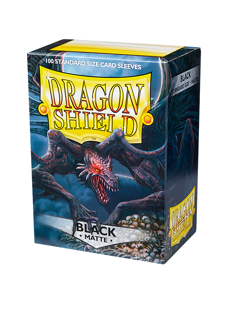 Dragon Shields (100) Matte Black Card Sleeves