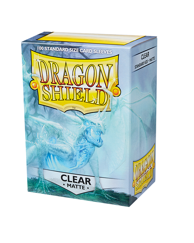 Dragon Shields: (100) Matte Clear Card Sleeves