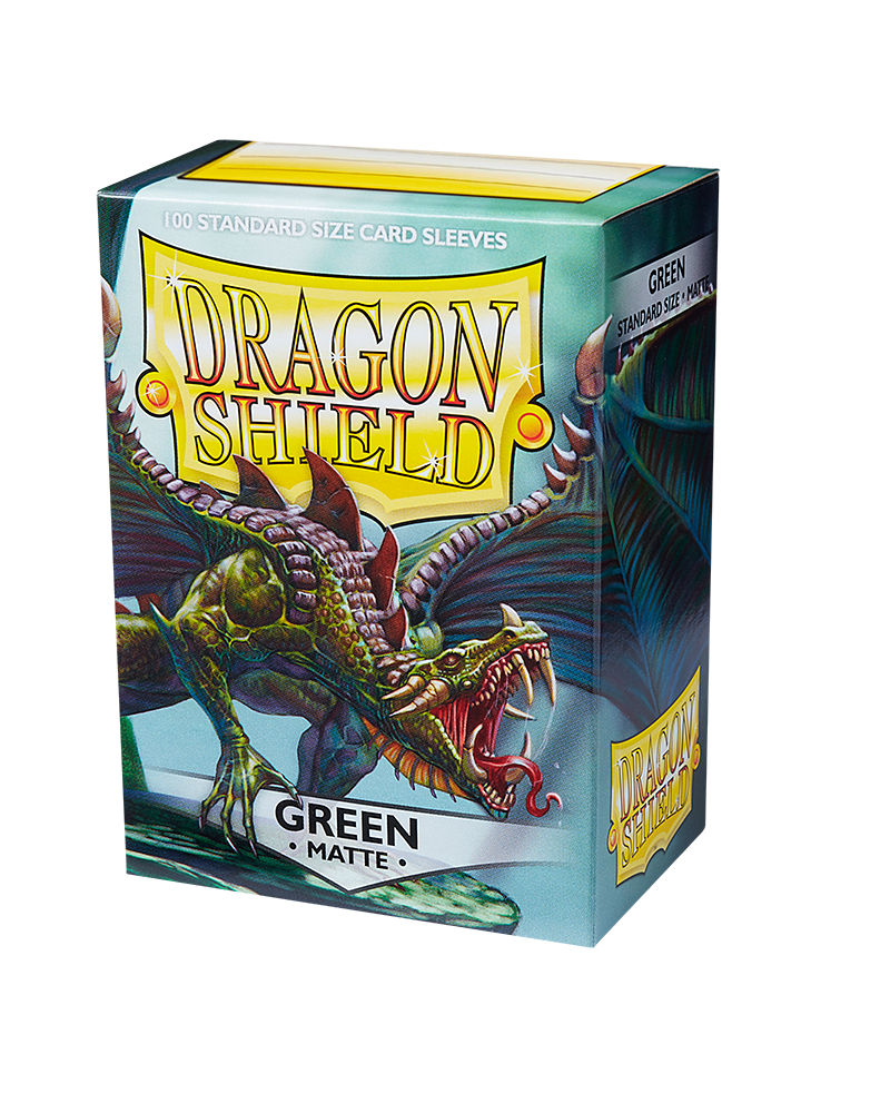 Dragon Shield (100) Matte Green Card Sleeves