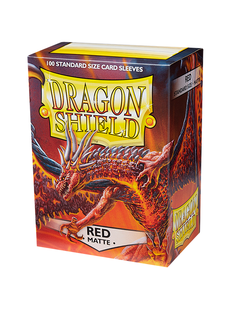 Dragon Shield (100) Matte Red Card Sleeves