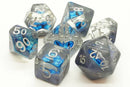 Dragons Eye Dice: Blue - Old School 7 Piece RPG Dice Set