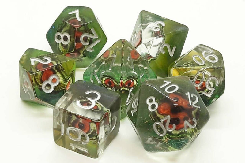 Dragons Eye Dice: Mist - Old School 7 Piece RPG Dice Set