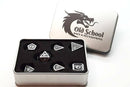 Dragon Scale: Black - Old School 7 Piece RPG Metal Dice Set