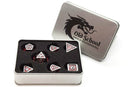 Dragon Scale: Red - Old School 7 Piece RPG Metal Dice Set