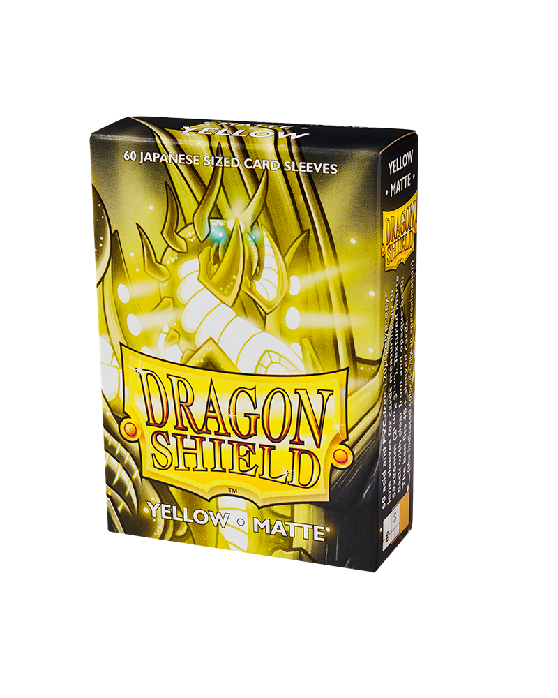 Dragon Shields Japanese: (60) Matte Yellow Card Sleeves
