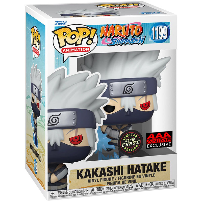 Pop! Animation Naruto - Young Kakashi with Chidori Glow in the Dark AAA Anime Exclusive Chase