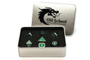 Elven Forged: Metallic Green - Old School 7 Piece RPG Metal Dice Set