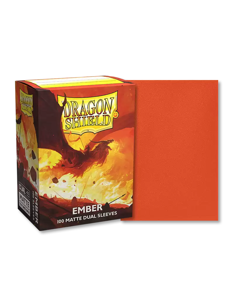 Dragon Shields (100) Matte Dual - Ember