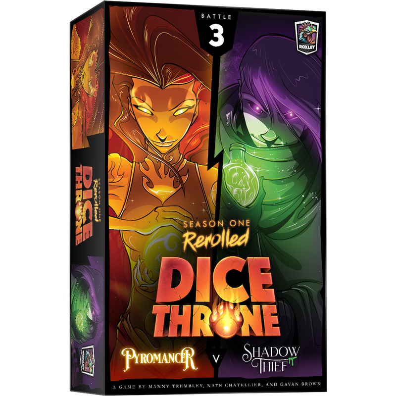 Dice Throne Season 1 Rerolled - Box 3: Pyromancer vs Shadow Thief