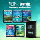 Magic the Gathering Secret Lair x Fortnite: Landmarks and Locations Non-Foil Edition