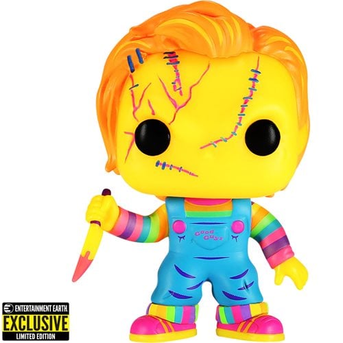 Pop! Child's Play - Chucky Black Light Entertainment Earth Exclusive