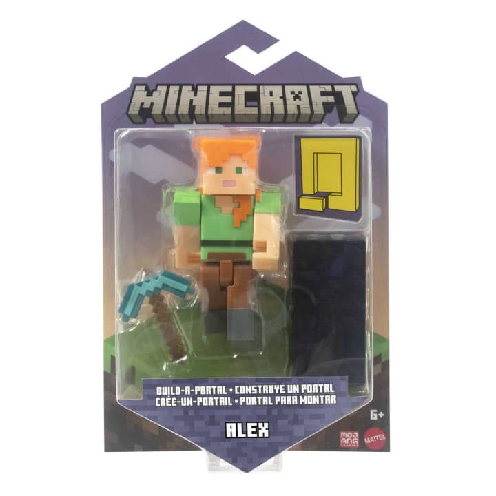 Minecraft Alex Build-A-Portal Figure