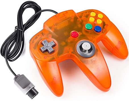 Fire (Transparent Orange) N64 Controller - Nintendo 64 Pre-Played