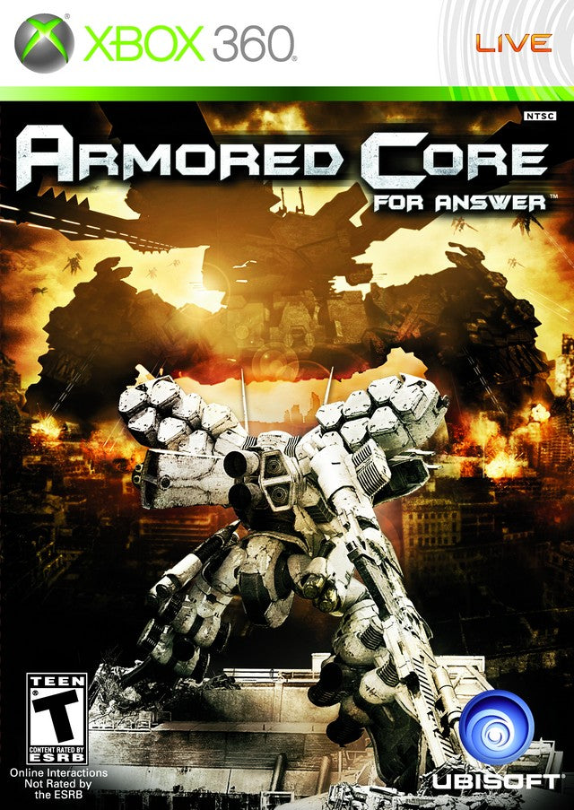 Armored Core For Answer Front Cover - Xbox 360 Pre-Played