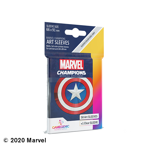 Marvel Champions Art Sleeves - Captain America