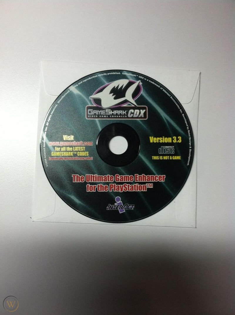Playstation 1 Gameshark CDX Disc Only - Pre-Played