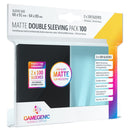 Matte Double Sleeving Pack - Clear Inner Sleeves (100) & Black (100)