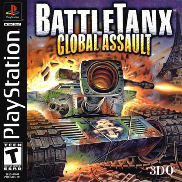 BattleTanx Global Assault Playstation 1 Front Cover