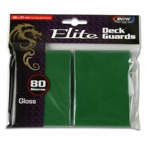 BCW Elite Deck Guards: Gloss Green (80)