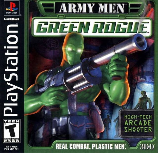 Army Men Green Rogue Playstation 1 Front Cover