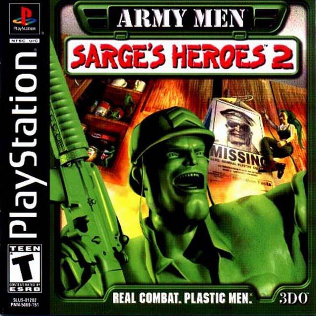 Army Men Sarge's Heroes 2 Playstation 1 Front Cover