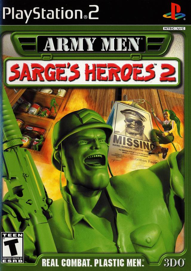 Army Men Sarge's Heroes 2 Playstation 2 Front Cover