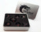 Hollow Dragon Dice: Black with Red - Old School 7 Piece RPG Metal Dice Set