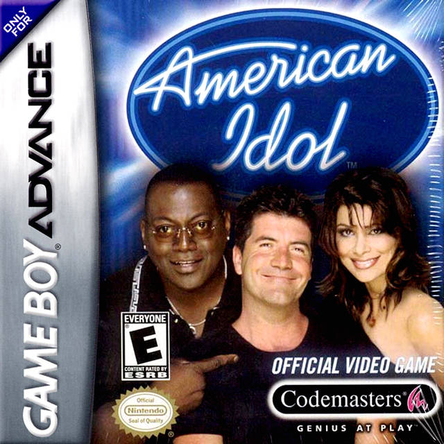 American Idol Nintendo Gameboy Advance Front Cover