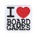 I Love Board Games - Iron On Patch