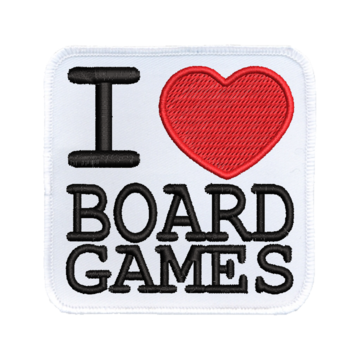 I Love Board Games - Iron On Patch