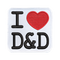 I Love D&D - Iron On Patch