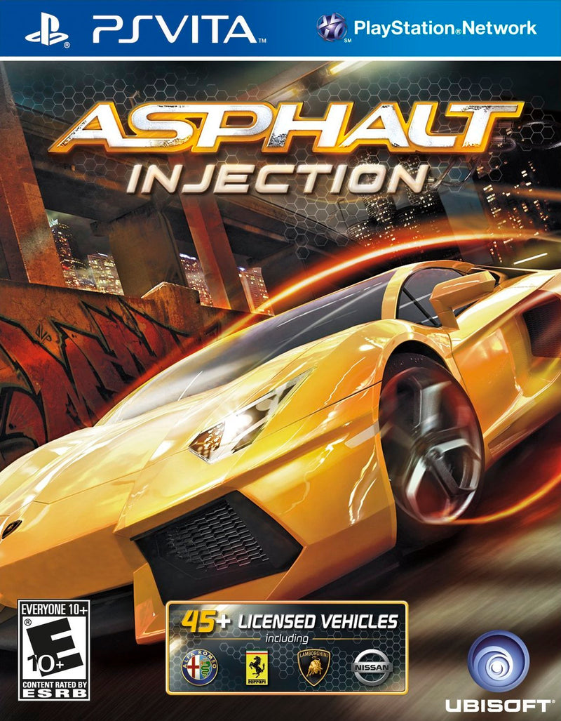 Asphalt Injection Playstation Vita Front Cover
