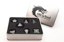 Knights of the Round Table Dice: Emerald - Old School 7 Piece RPG Metal Dice Set