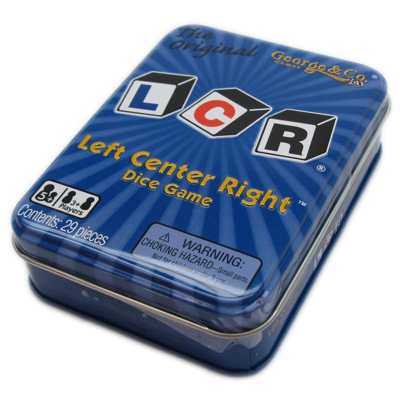 Left Center Right Deluxe Metal Tin