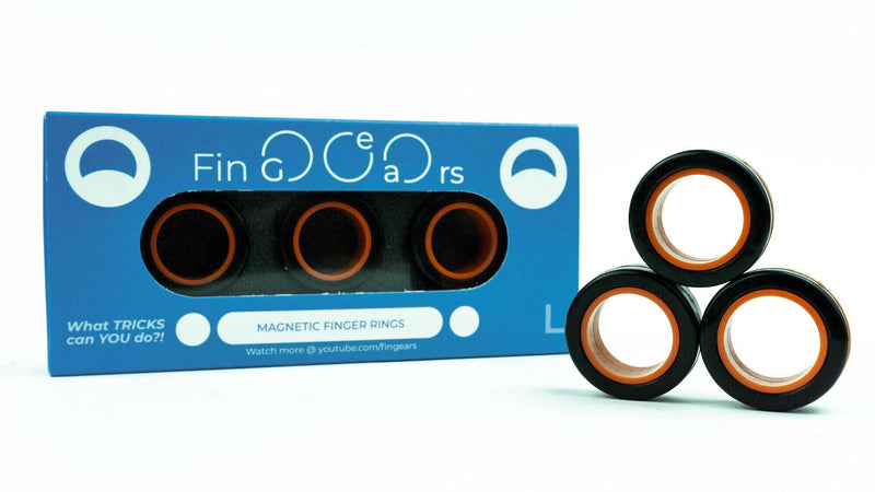 FinGears Large - Black & Orange