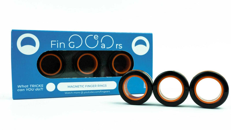 FinGears Large - Black & Orange