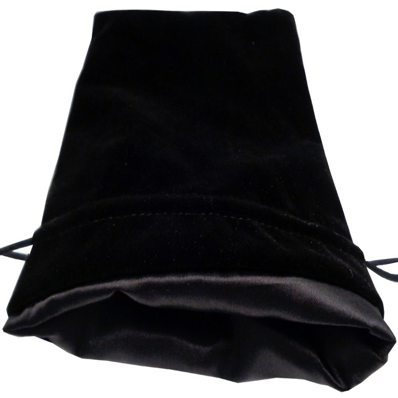 Large Velvet Black with Black Dice Bag